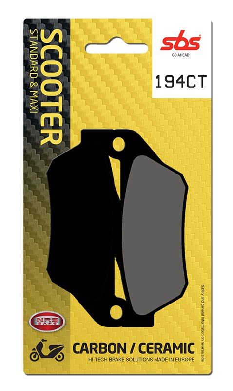 SBS brake pads KH430 maxi carbon tech colour black YAMAHA YP125/250 X-MAX 06-09 front (194CT)